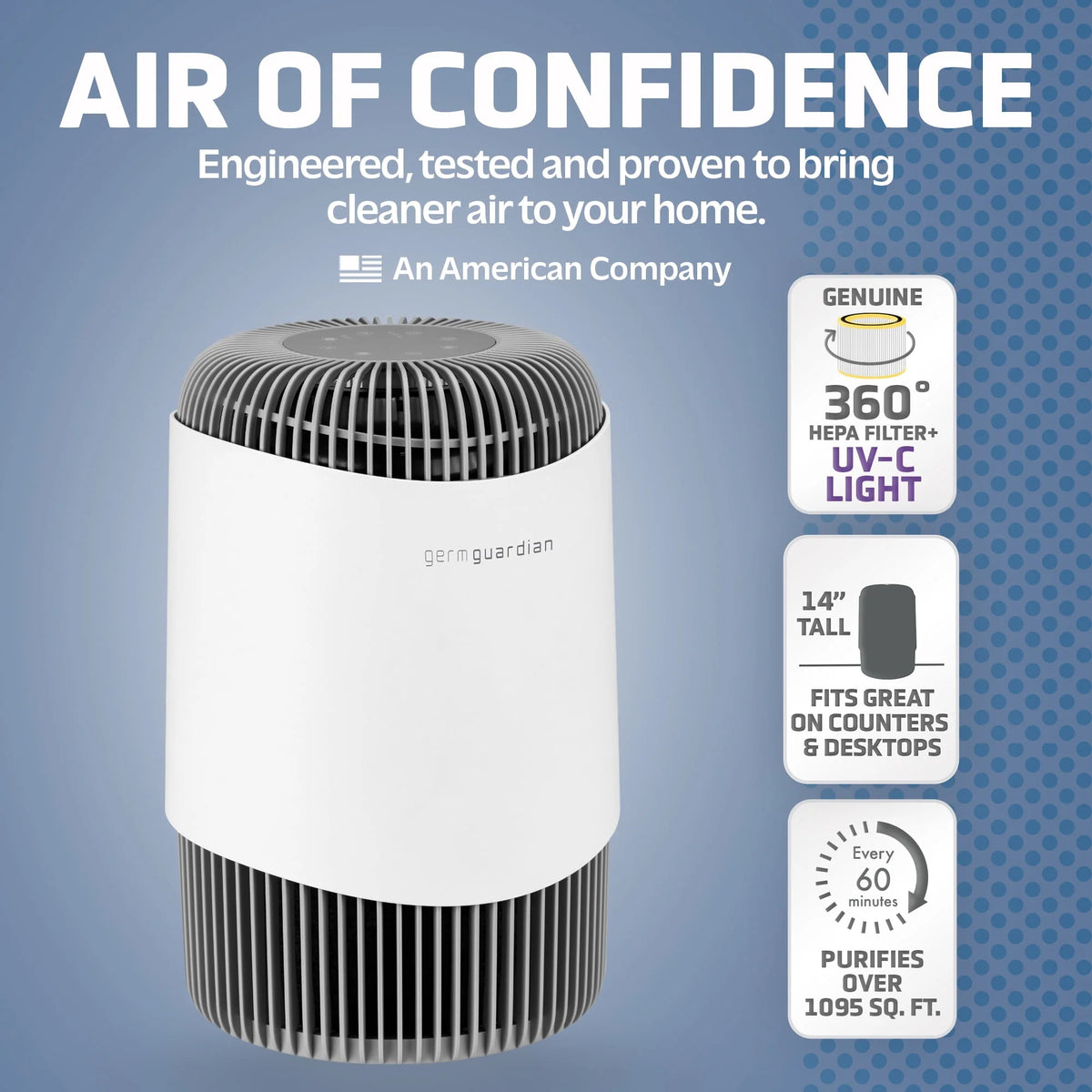 Air Purifier with HEPA Filter, UV-C, 1095 Sq. ft. L42632