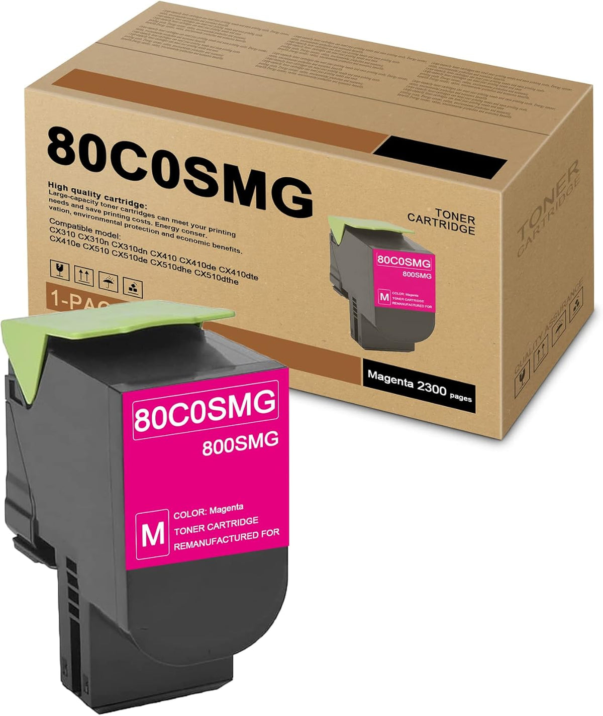 Compatible Magenta Toner Cartridge Replacement 1-Pack C26323