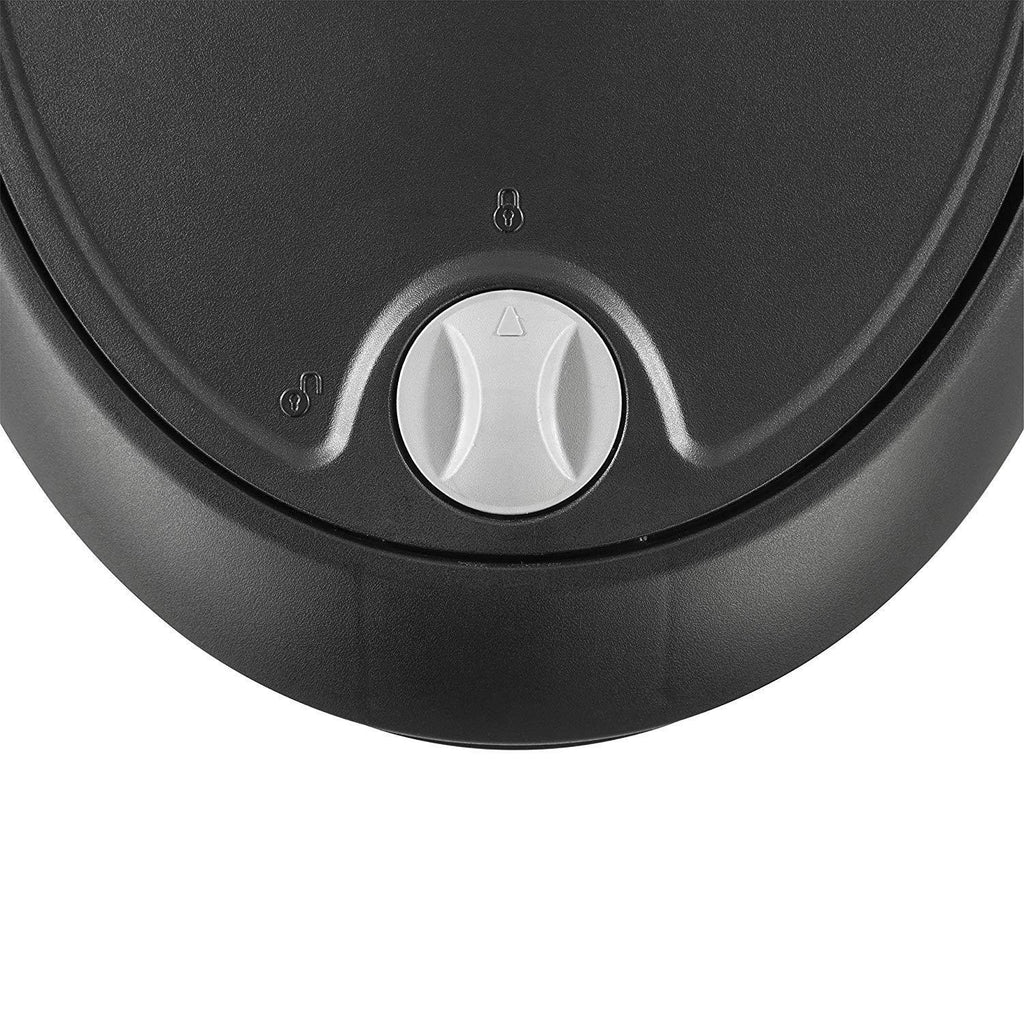 12.6 Gallon Locking StepOn Wastebasket Black 2 Pack Y55482