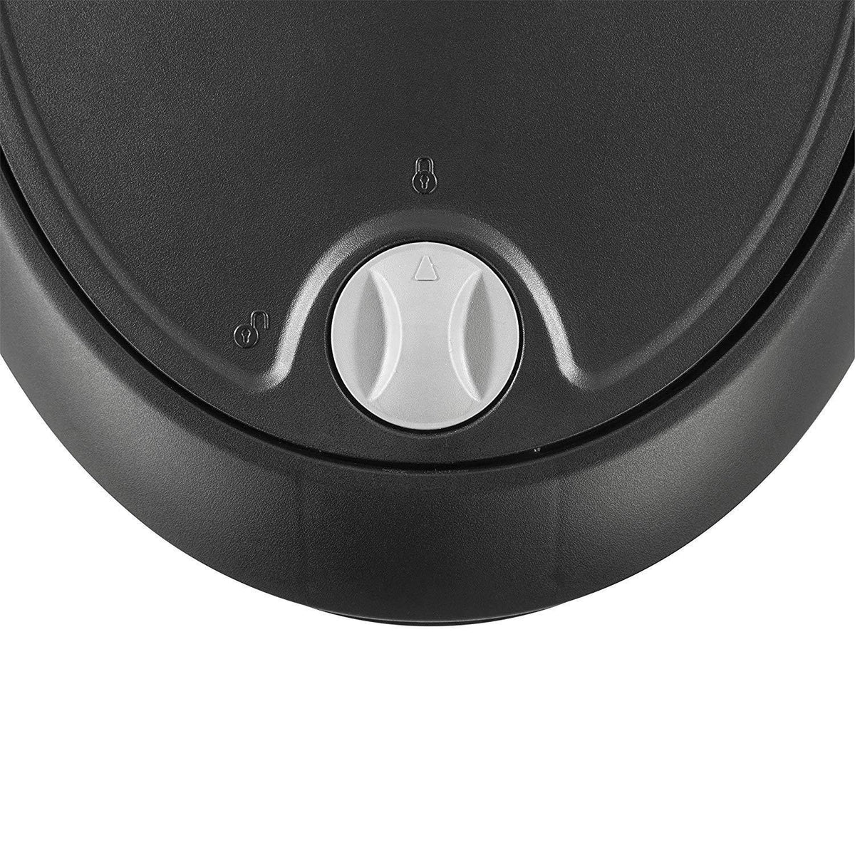 12.6 Gallon Locking StepOn Wastebasket Black 2 Pack Y55482