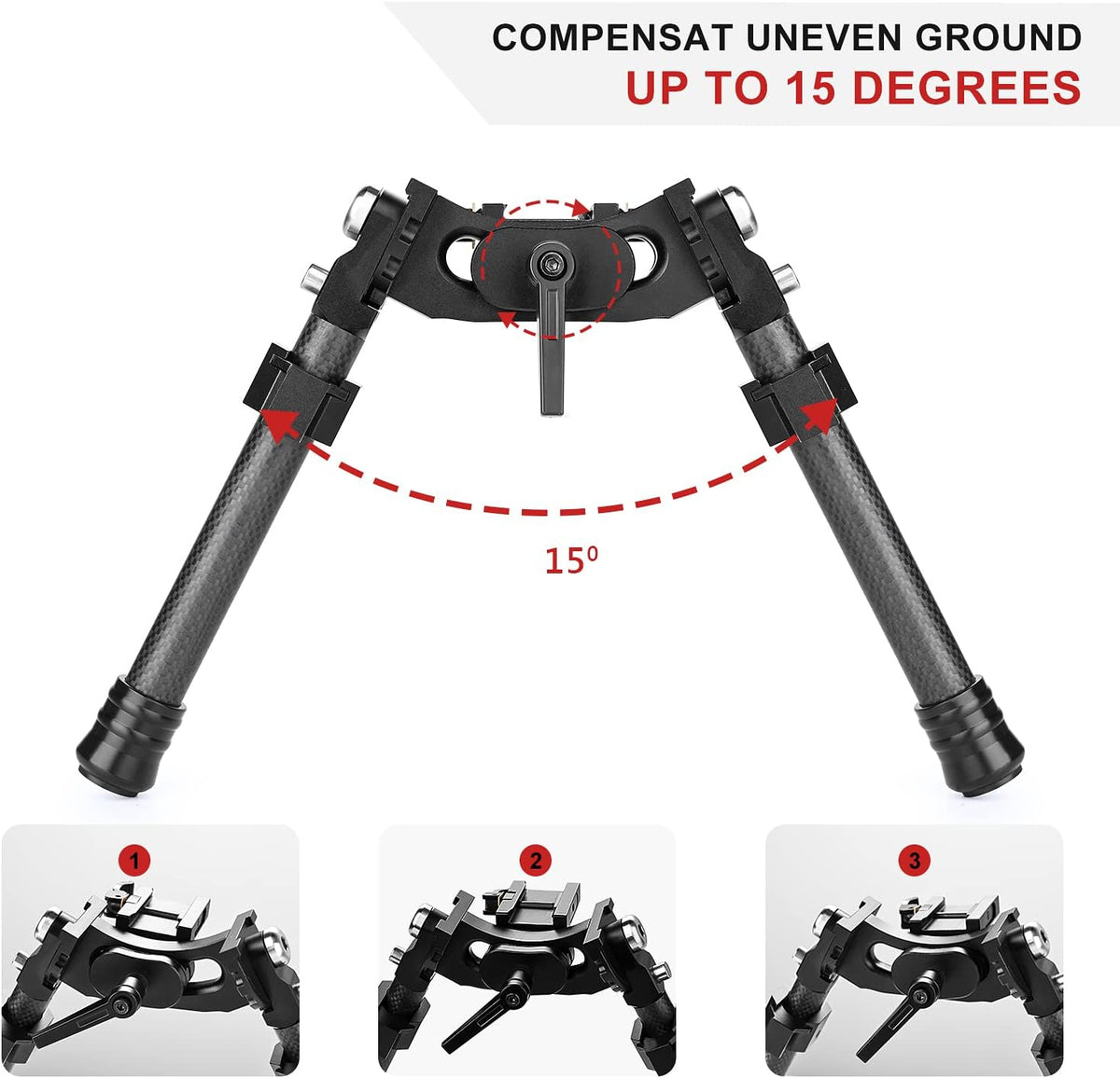Carbon Fiber Adjustable Bipod I2352