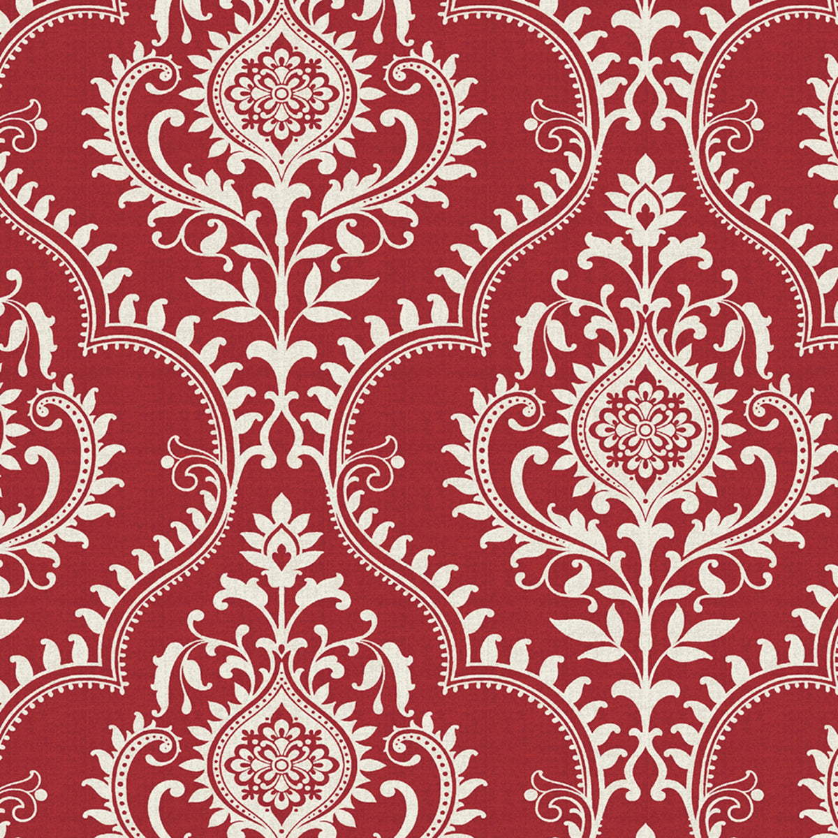 Red Medallion Rectangle Patio Chair Cushion Q892