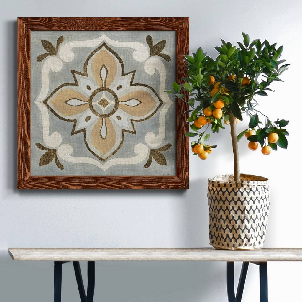 Framed Canvas 24x24 Black J411