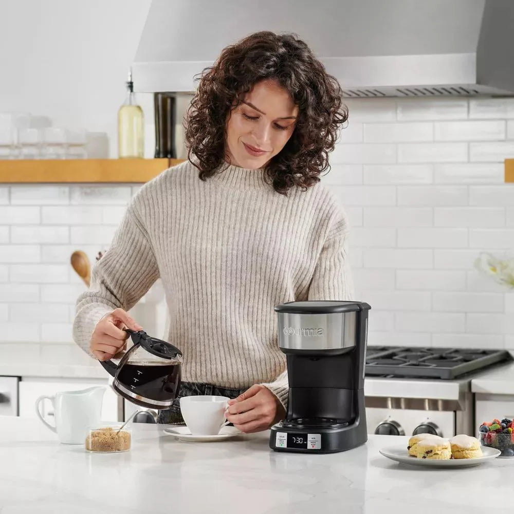5 Cup Programmable Drip Coffee Maker Black H22215