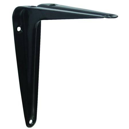Black 4 by 5 inch Utility Shelf Bracket O205
