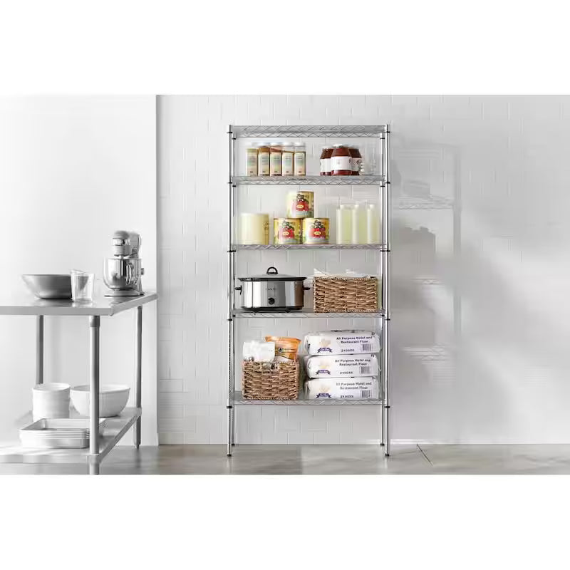 5-Tier Steel Wire Shelving Unit J333220