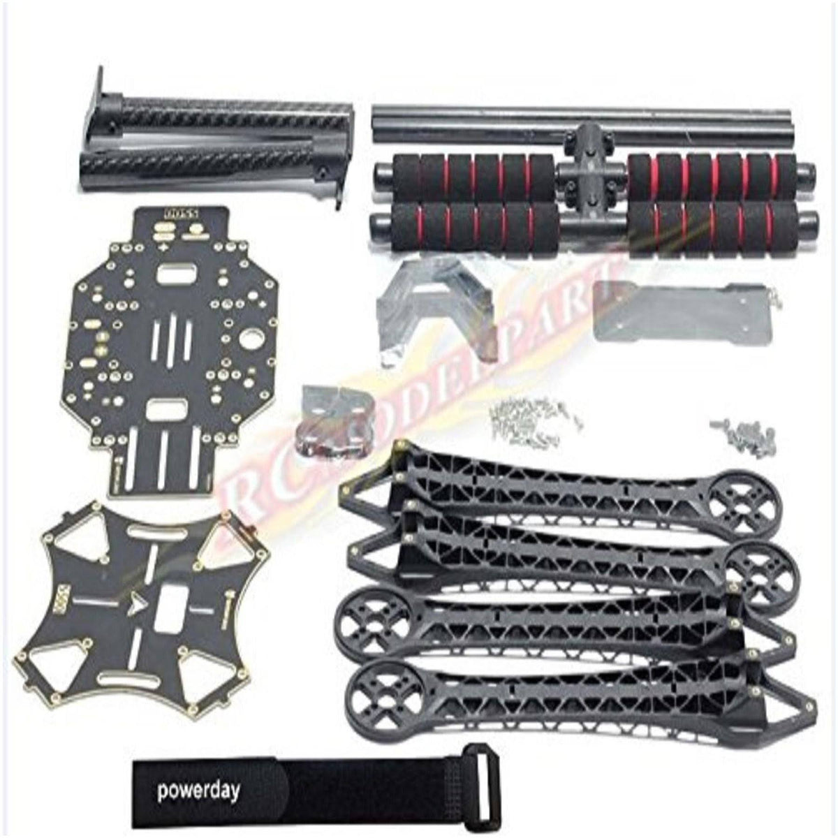 Quadcopter Fuselage Frame Kit with Carbon Fiber Landing Gear V5726