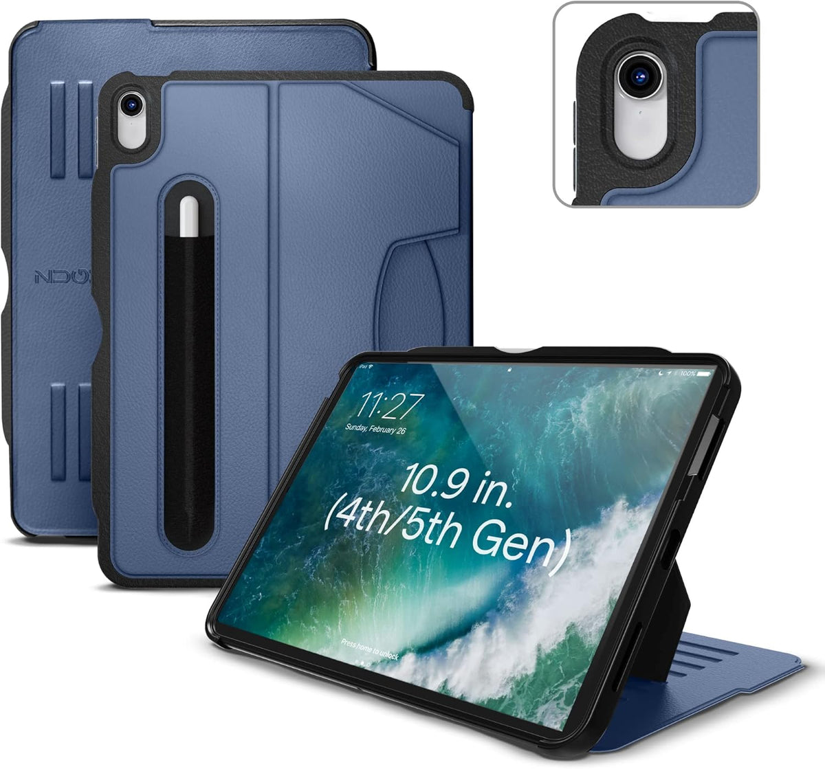 Black Ultra Thin Magnetic Protective 10.9 Inch iPad Air Case H710