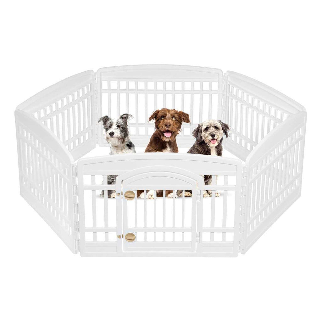 6 Panel Pet Playpen with Door G683794