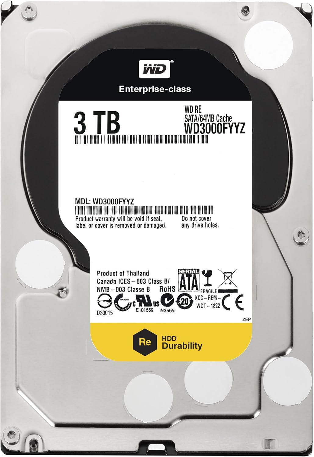 3 TB 3.5 Inch 7200 RPM SATA III Enterprise Hard Drive N855