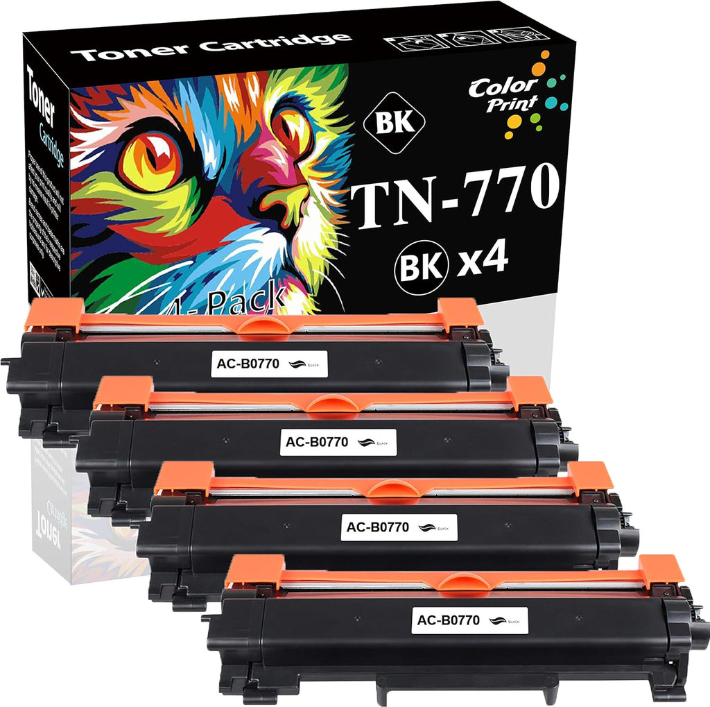 Black Compatible Toner Cartridge 4-Pack T990