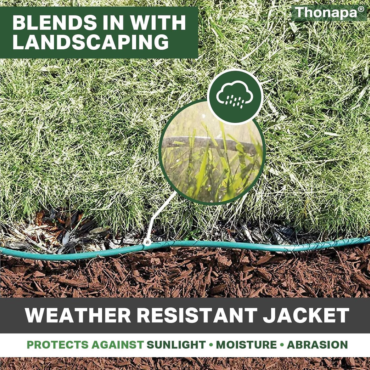 100 Ft Outdoor Extension Cord 16/3 Green T504770
