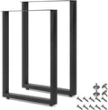 28'' Height 17.7'' Wide Black Metal Table Legs 2 PCS I491386
