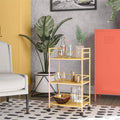 Yellow Metal Rolling Cart R5748