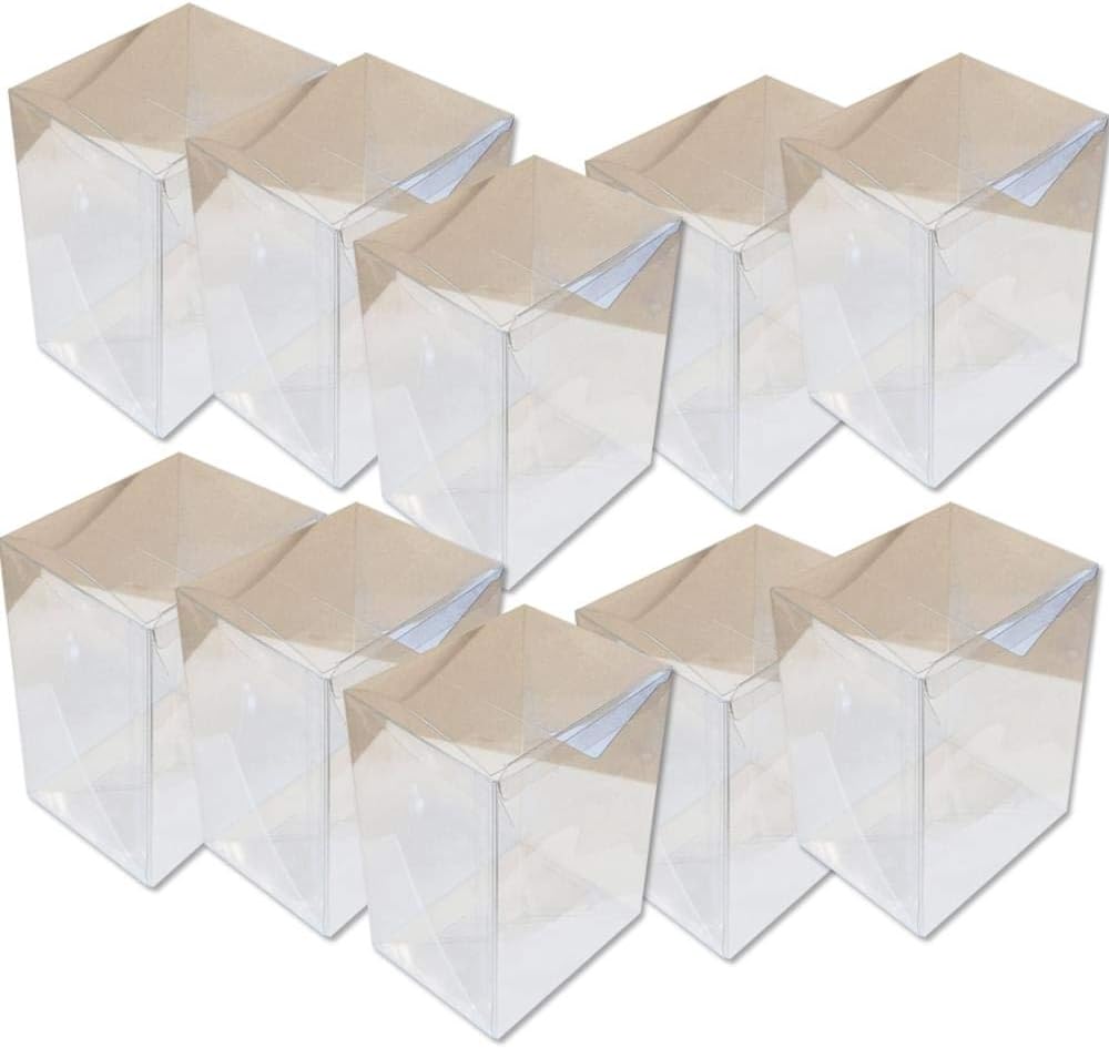 4 Inch Crystal Clear Heavy Duty Pop Protector Case Lot of 10 J570