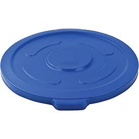 55 Gallon Blue Plastic Trash Container V932