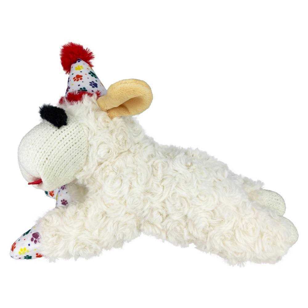 Lamb Chop Dog Toy with Birthday Hat E705684