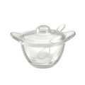 Clear Red Sugar Bowl with Spoon P313357