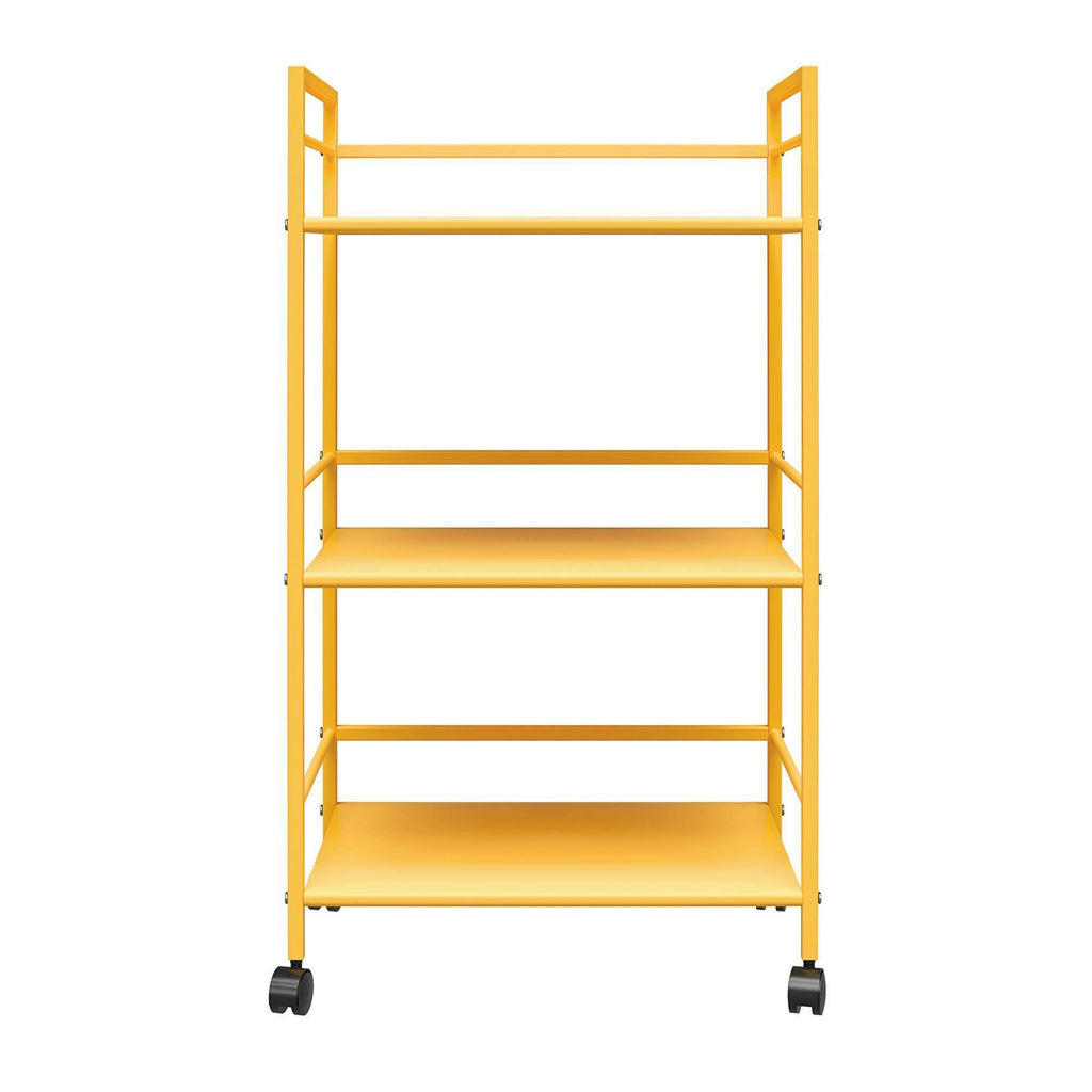 Yellow Metal Rolling Cart R5748