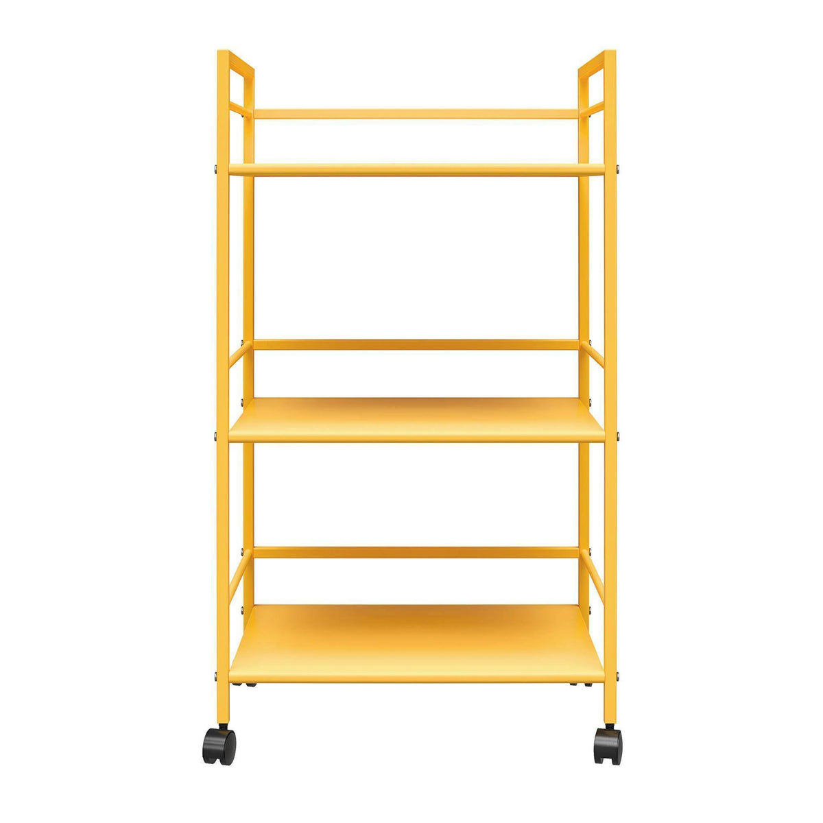 Yellow Metal Rolling Cart R5748