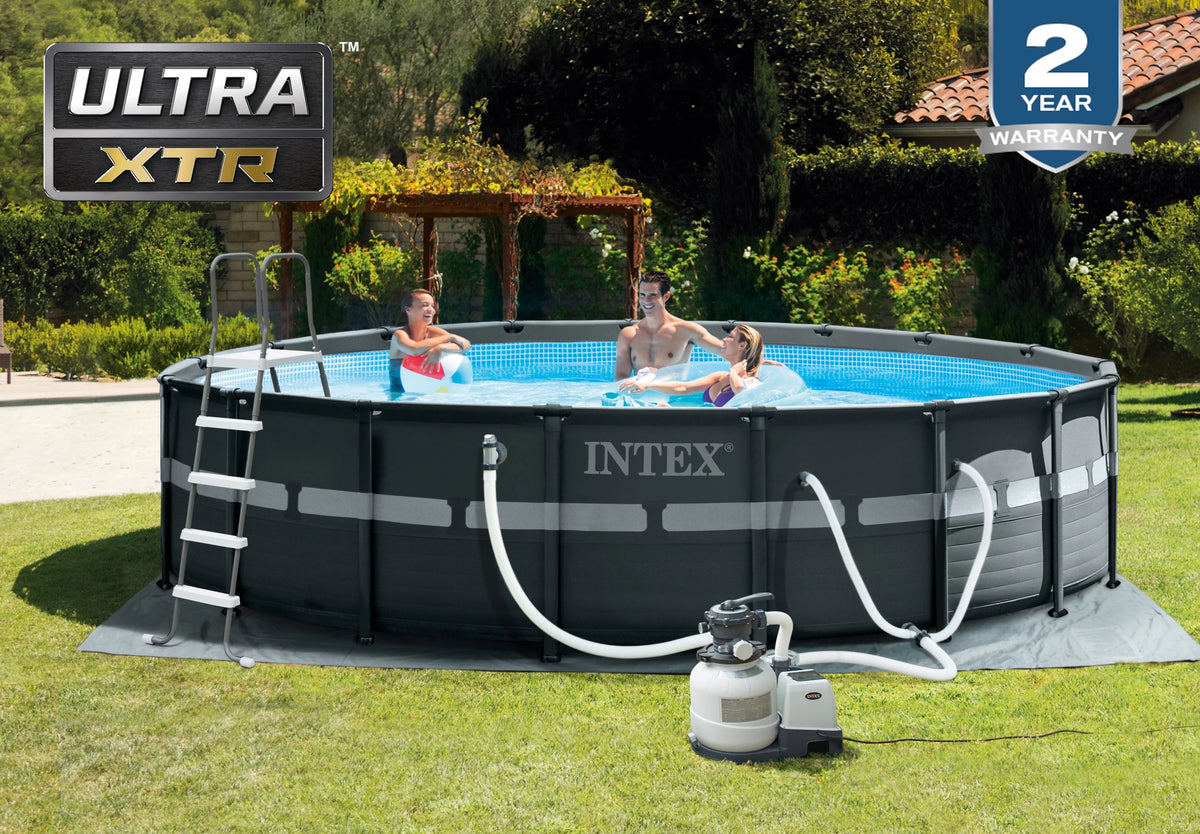 18Ft x 52In Round Above Ground Swimming Pool Set with Pump K803