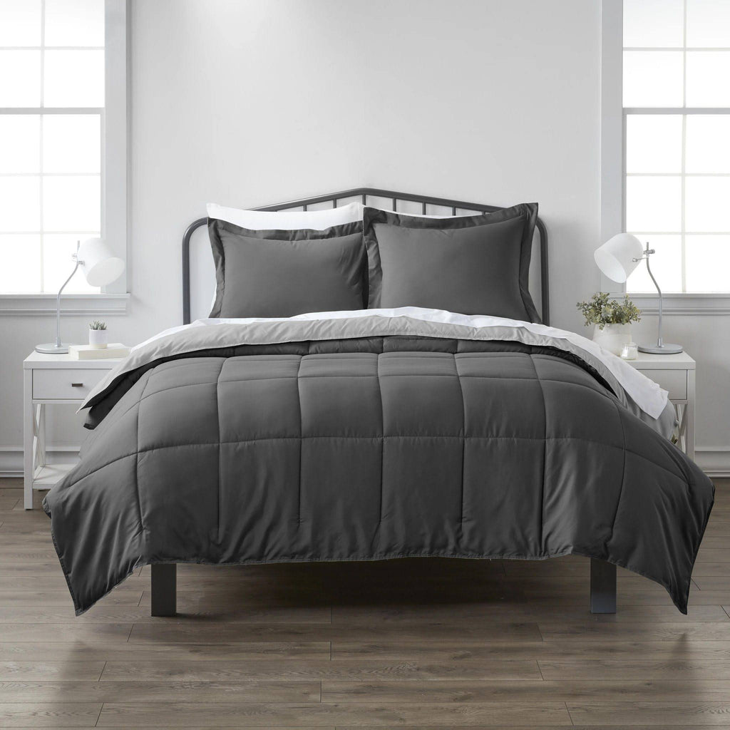 Reversible Down Alternative Comforter King Cal King I66753