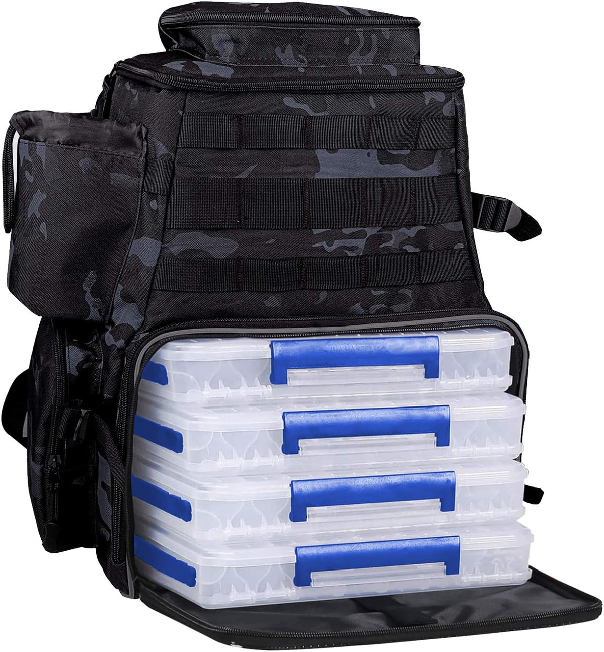 Fishing Tackle Backpack with 2 Rod Holders F95881