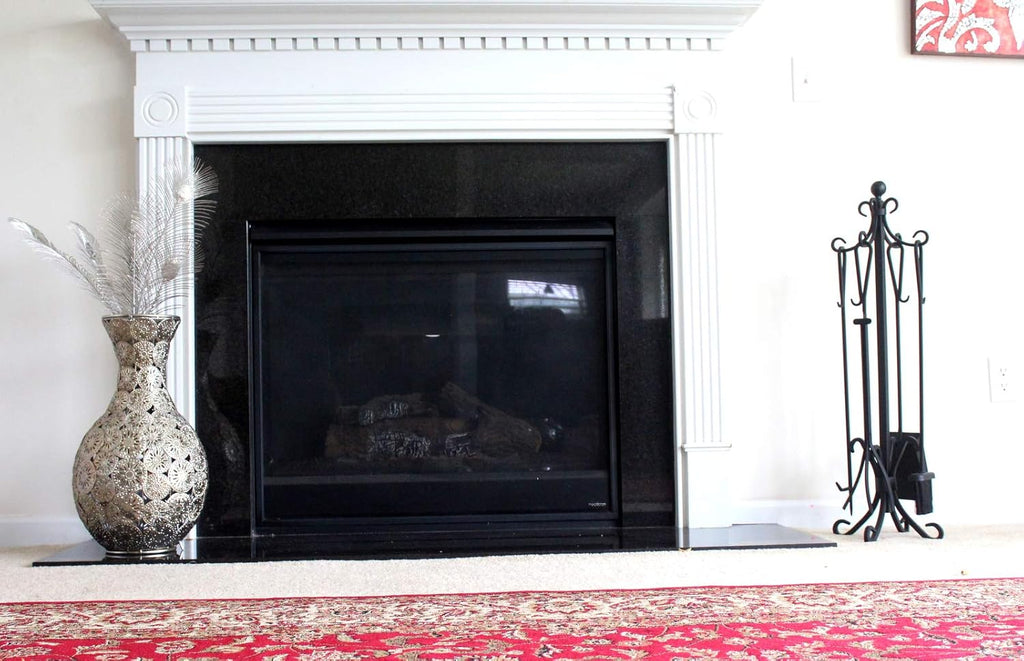 5 Piece Cast Iron Fireplace Toolset with Stand U9011