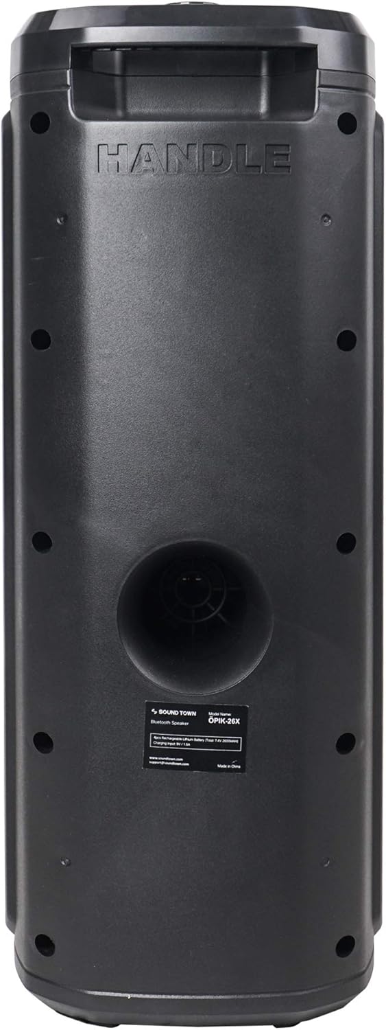 8-inch 2-Way Portable PA Speaker with Built-in Rechargeable Battery Y3886