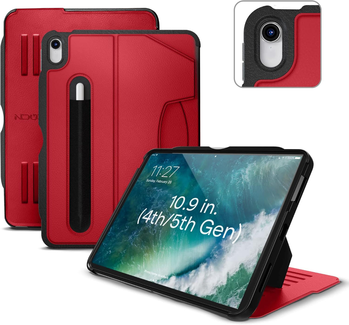 Black Ultra Thin Magnetic Protective 10.9 Inch iPad Air Case H710