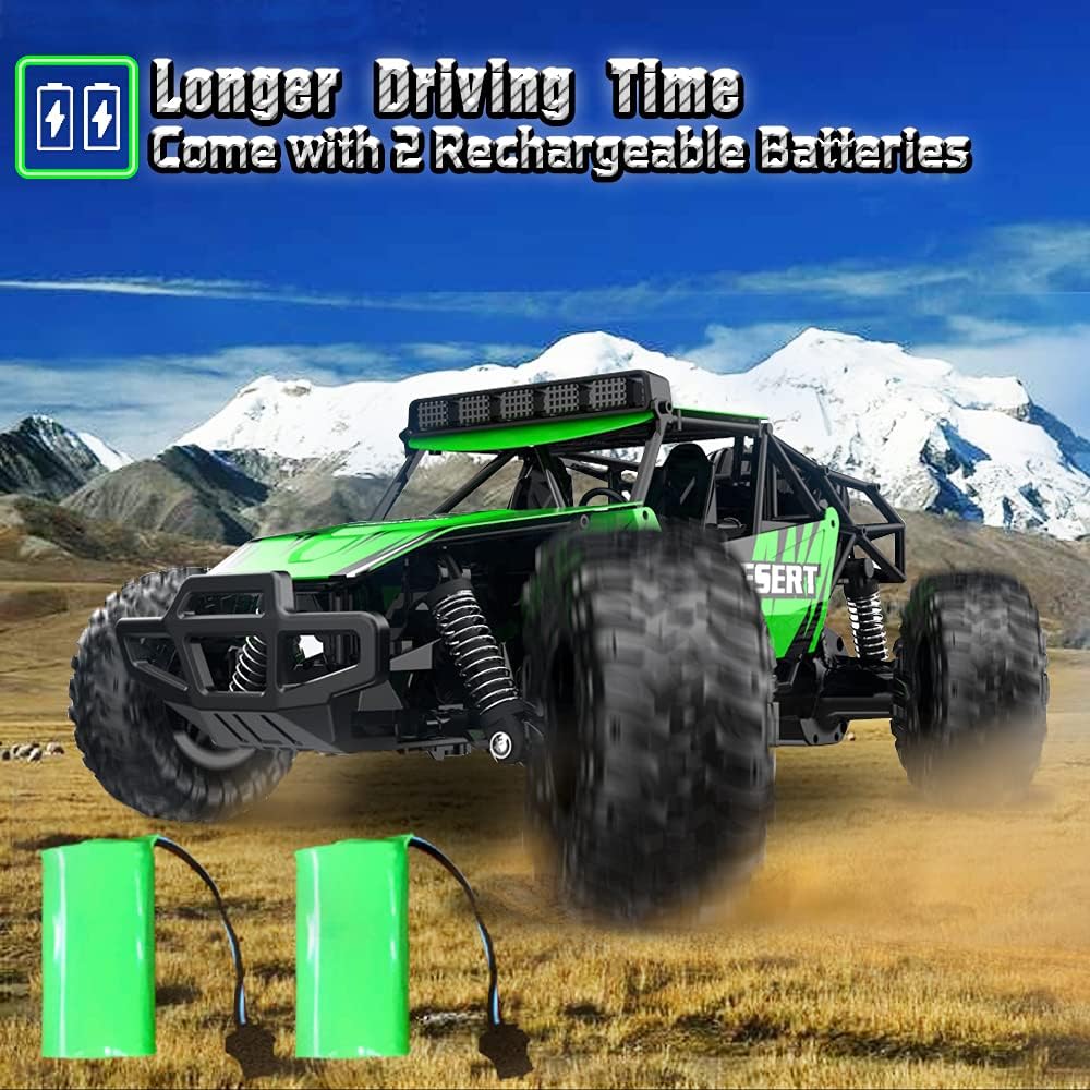 Remote Control Car 1/16 Scale Off-Road Monster Truck Green E45806