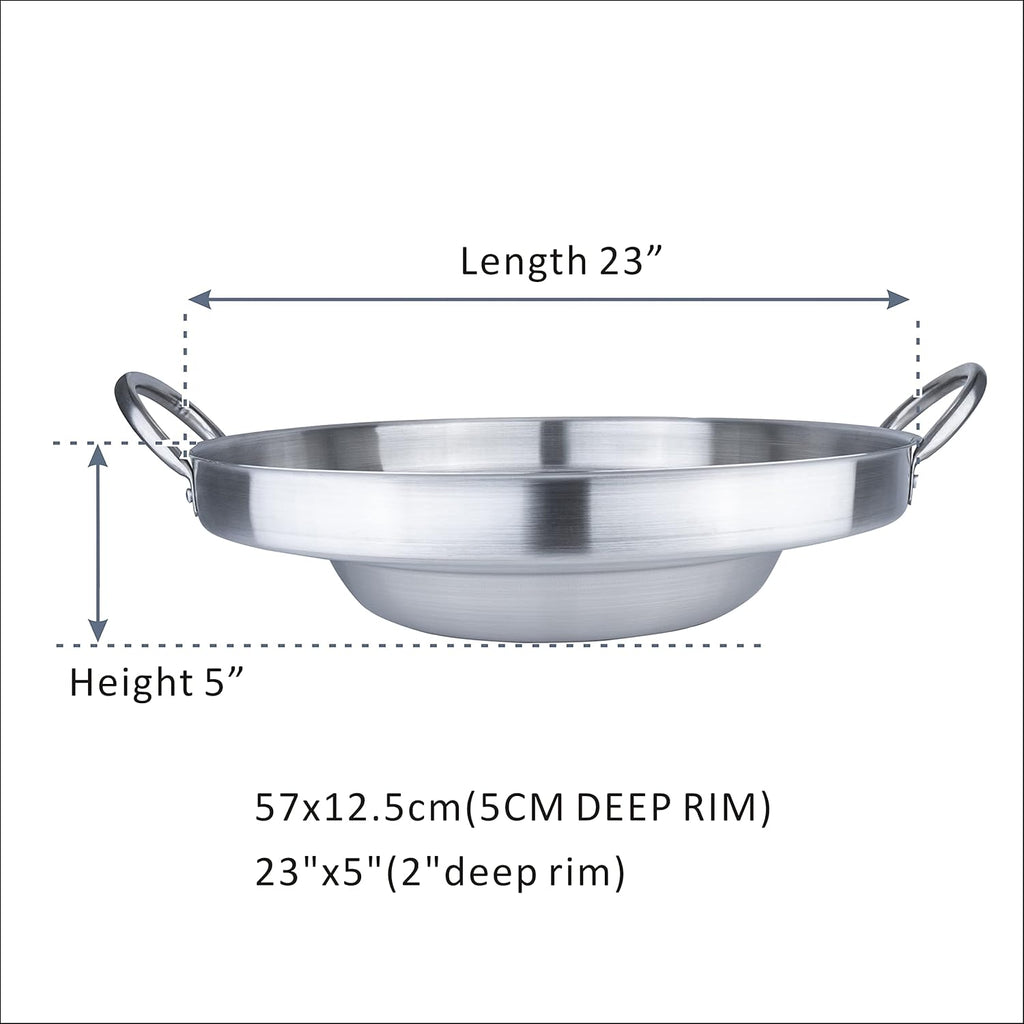 Heavy Duty Stainless Steel Concave Comal Set U5415