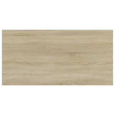 Oak 4 Shelves Floating Bookcase D699