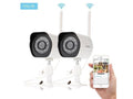 720p HD Wireless Outdoor IP Camera with Night Vision, Pack of 2 L304