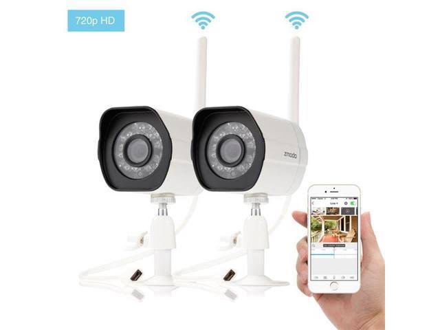 720p HD Wireless Outdoor IP Camera with Night Vision, Pack of 2 L304