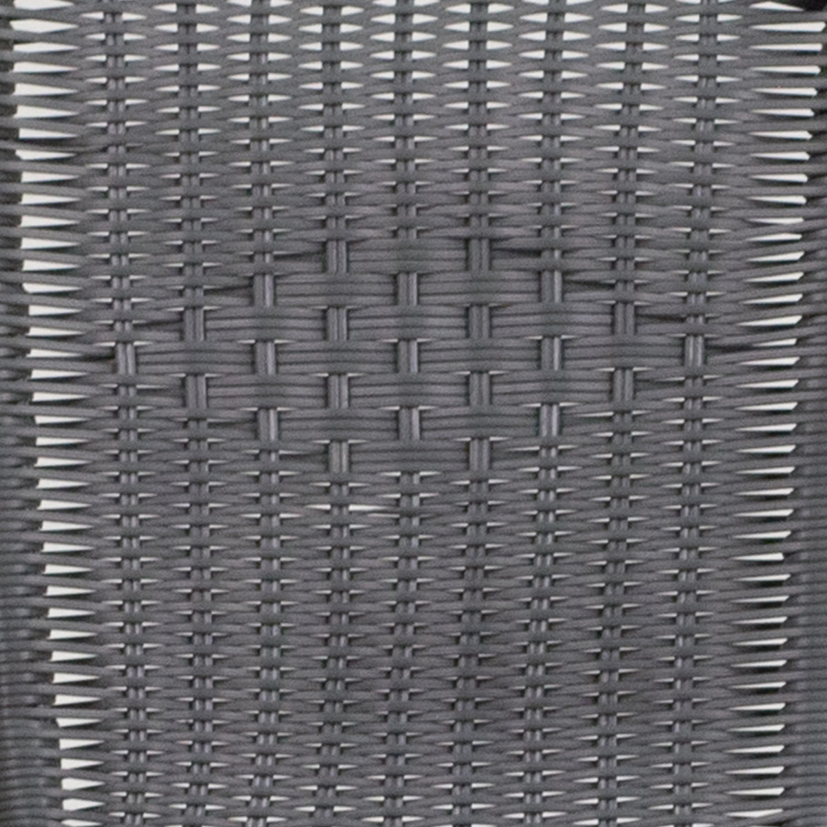 28'' Square Glass Metal Table with 2 Gray Rattan Stack Chairs W112