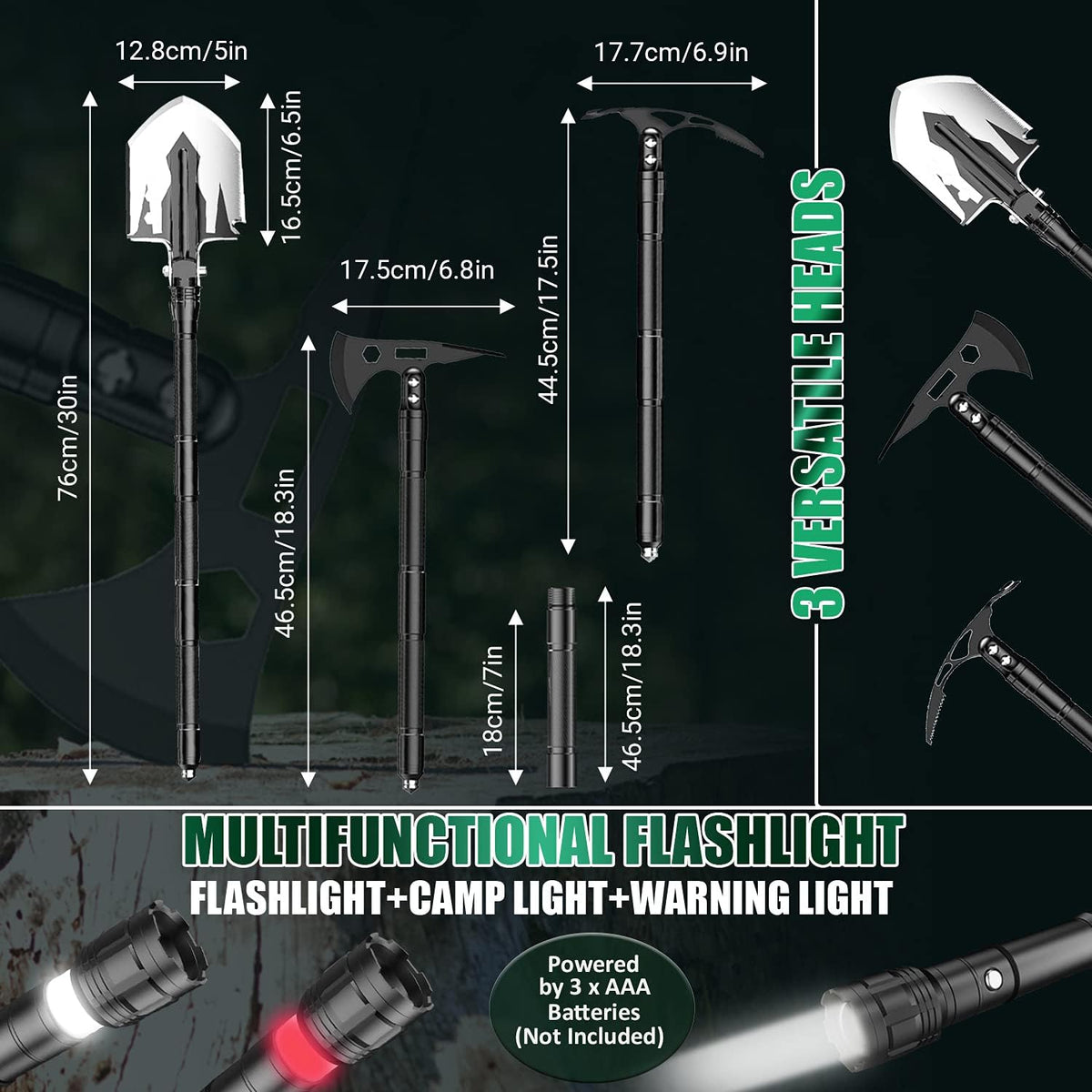 Folding Survival Shovel Multitool S36181