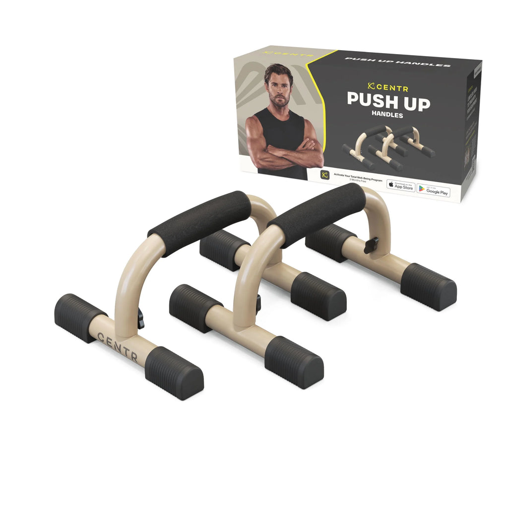 Push up Bars, Slip-Resistant Grips, Sand Brown, 2-Pack L23616