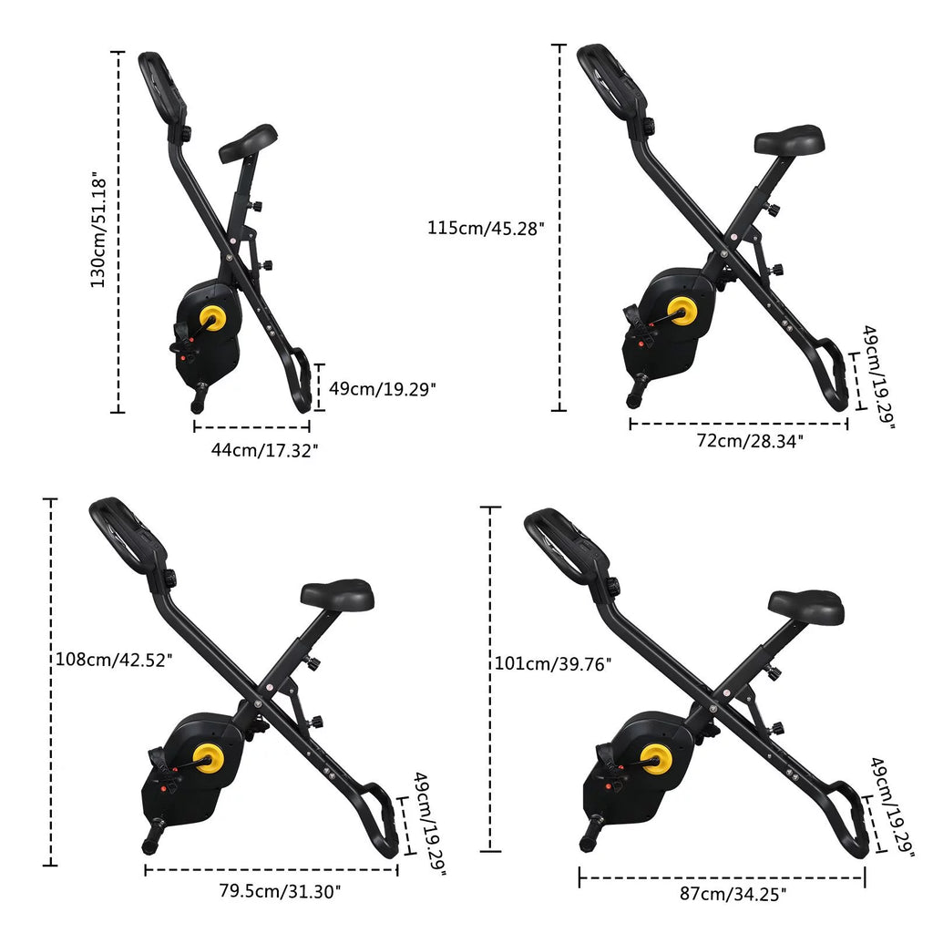 Folding Magnetic Stationary Exercise Bike Z261