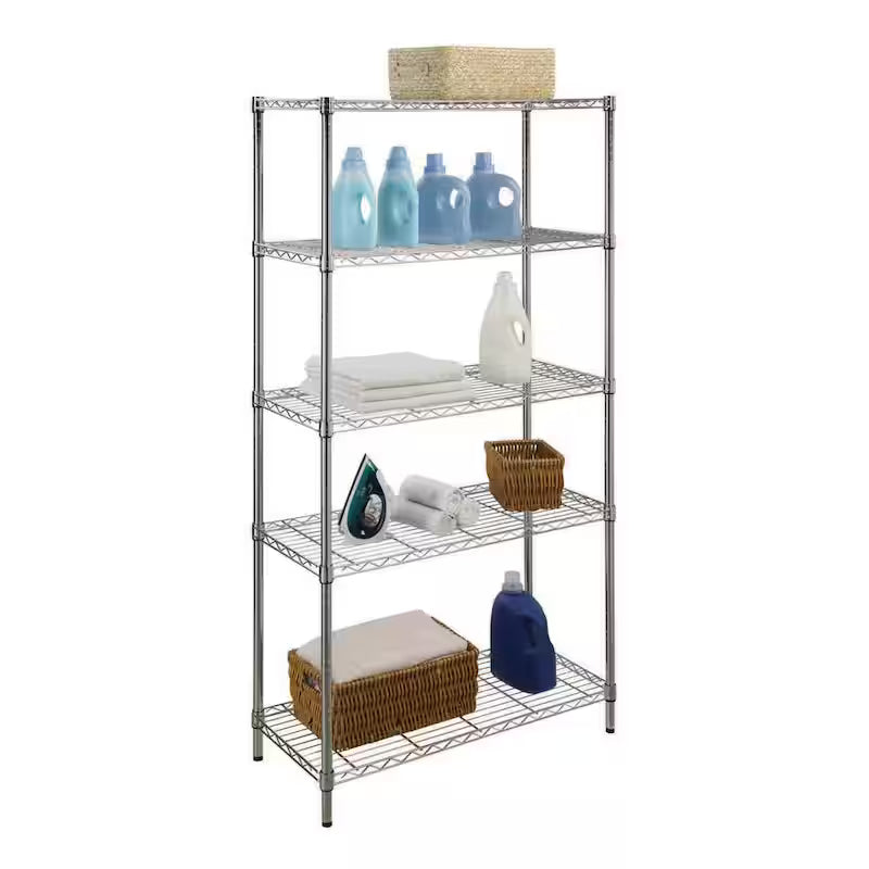 5-Tier Steel Wire Shelving Unit J333220