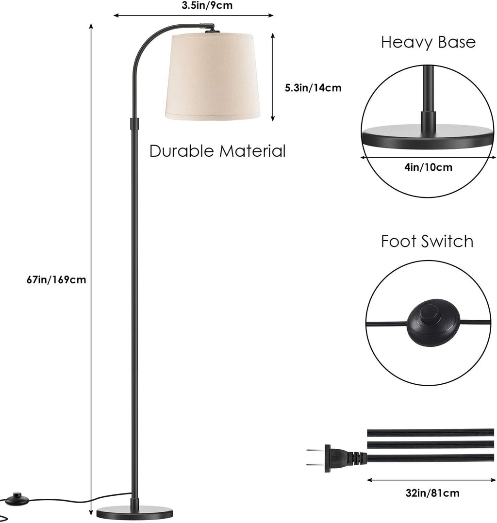 Black LED Floor Lamp N90690