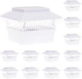 White 4 Pack Solar LED Fence Post Cap Lights Q58607