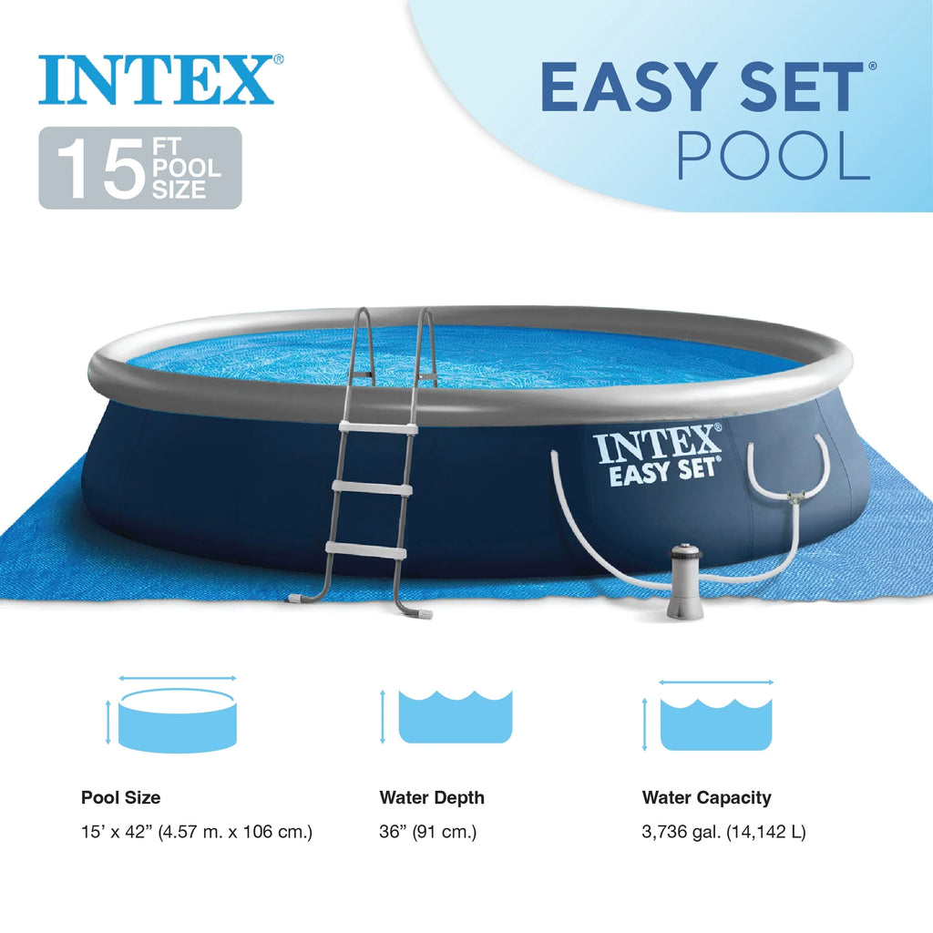15' x 42 Inflatable Above Ground Swimming Pool Set U44015