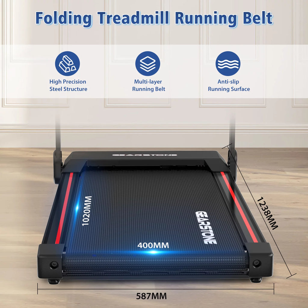 Foldable Electric Treadmill with LCD Monitor I77753