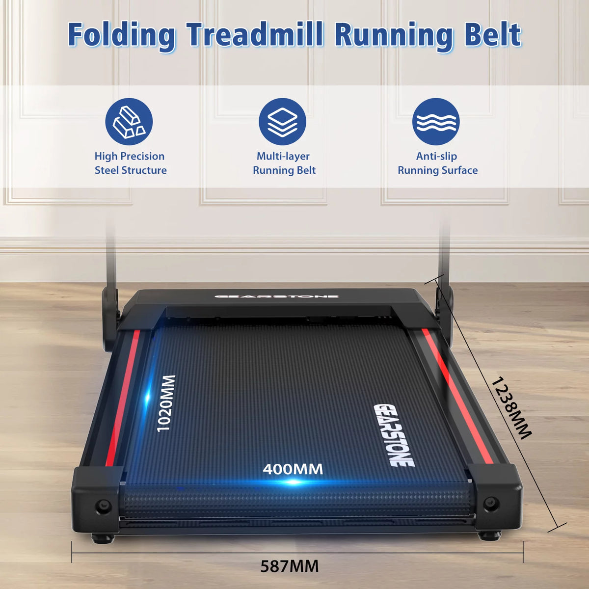 Foldable Electric Treadmill with LCD Monitor I77753