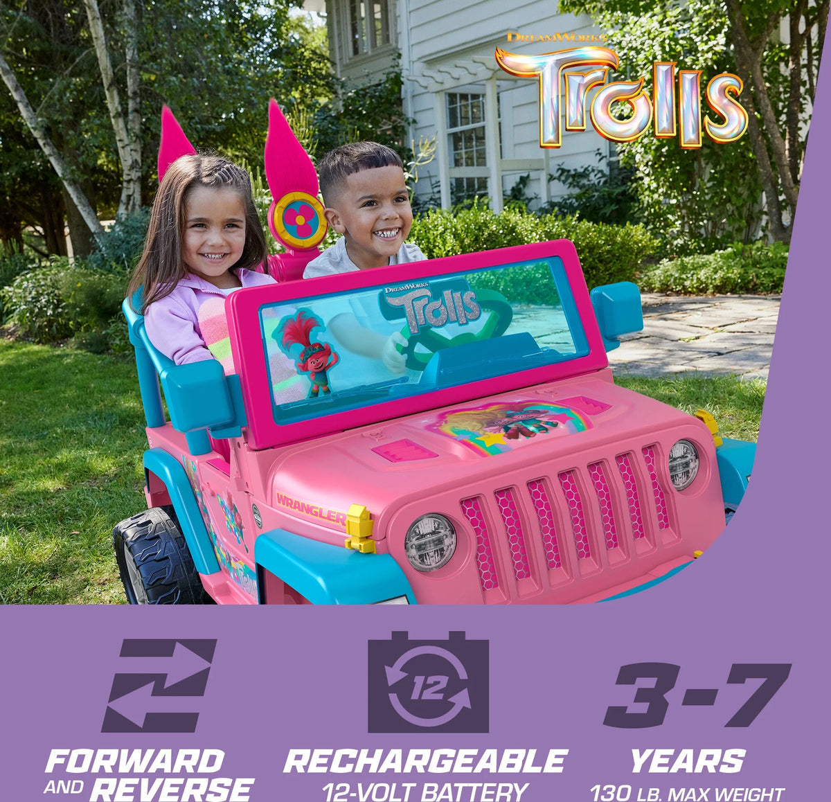 Jeep Wrangler Ride-On Toy Vehicle With Sounds R81080
