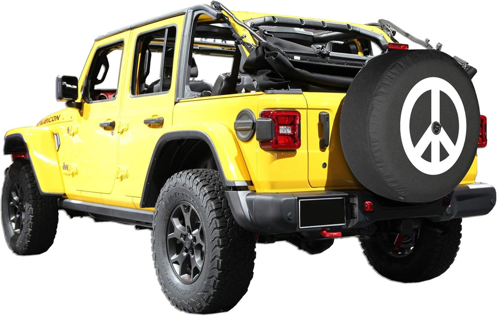 Soft Tire Cover for Jeep Wrangler JL with Back-up Camera W878