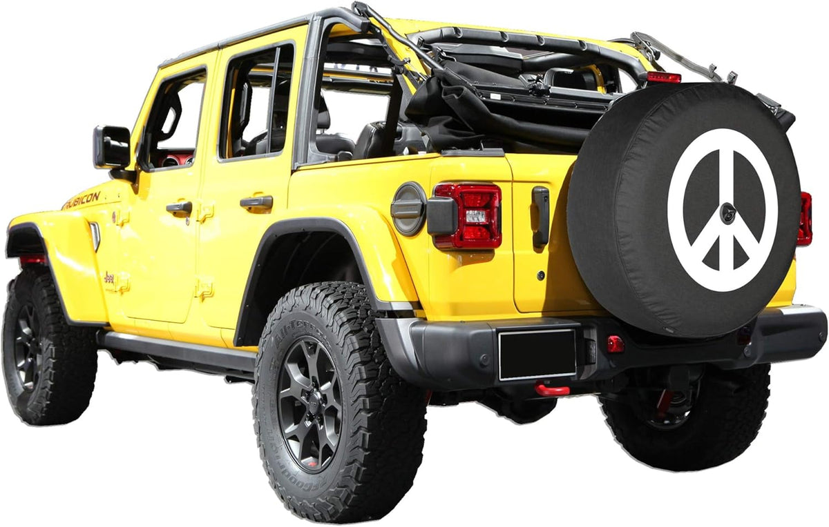 Soft Tire Cover for Jeep Wrangler JL with Back-up Camera W878