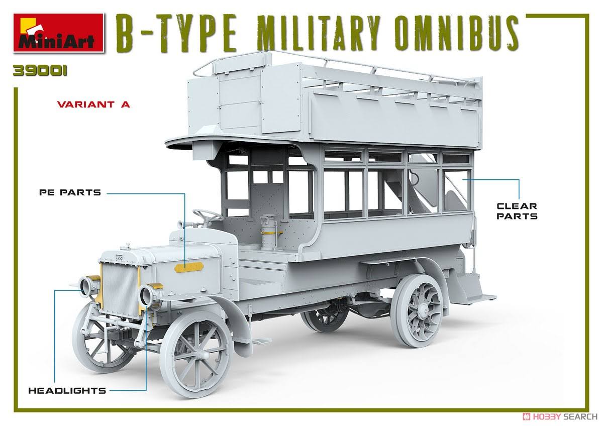 1/35 Scale B-Type Military Omnibus Model Kit P182
