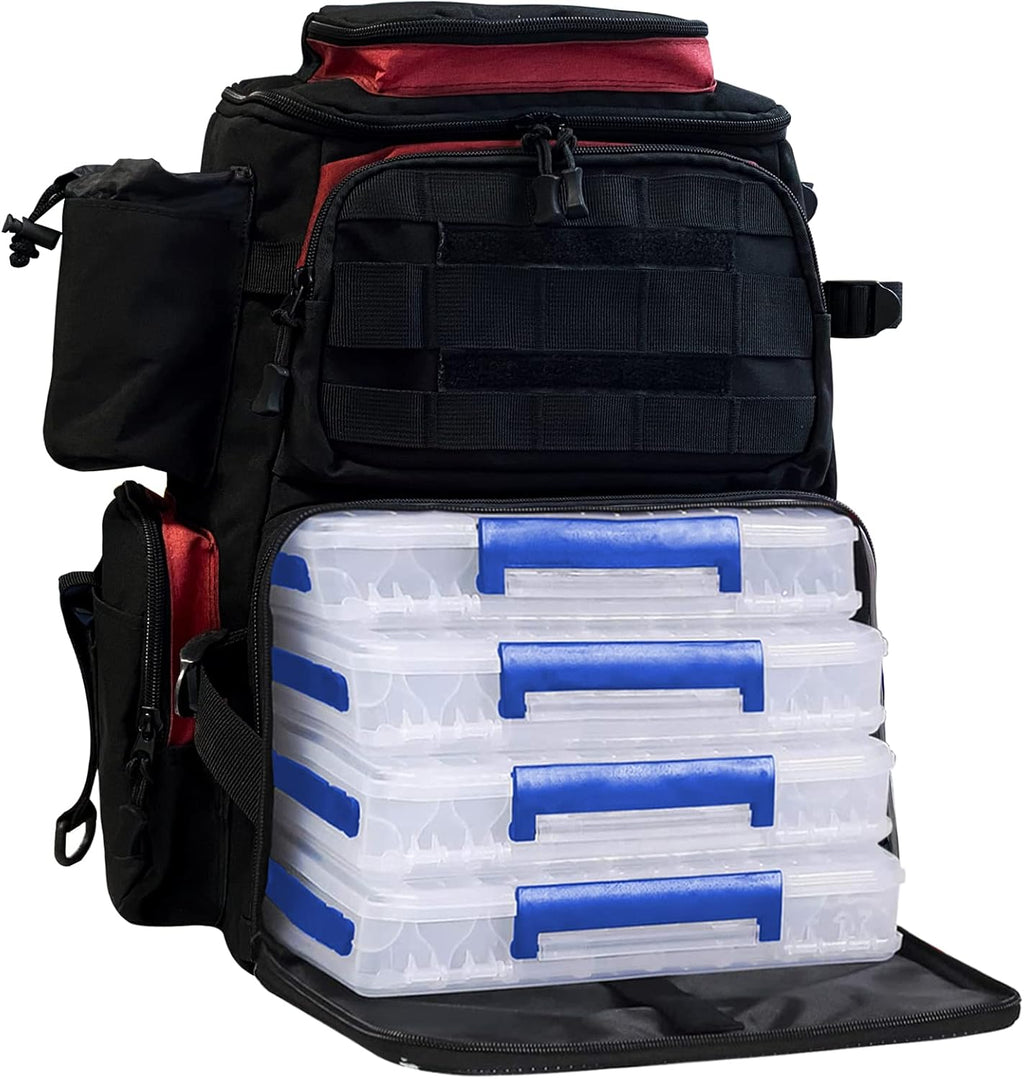 Fishing Tackle Backpack with 2 Rod Holders F95881